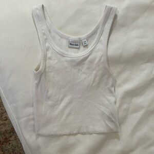 aritzia white cropped tank